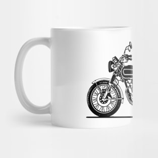 CB550 Motorcycle Sketch Art Mug